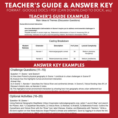 Poland Readers Theater Script | Geography & Social Studies Class - ["Geography","Grades 6-8","Grades 9-12","Self-Graded Quiz"]