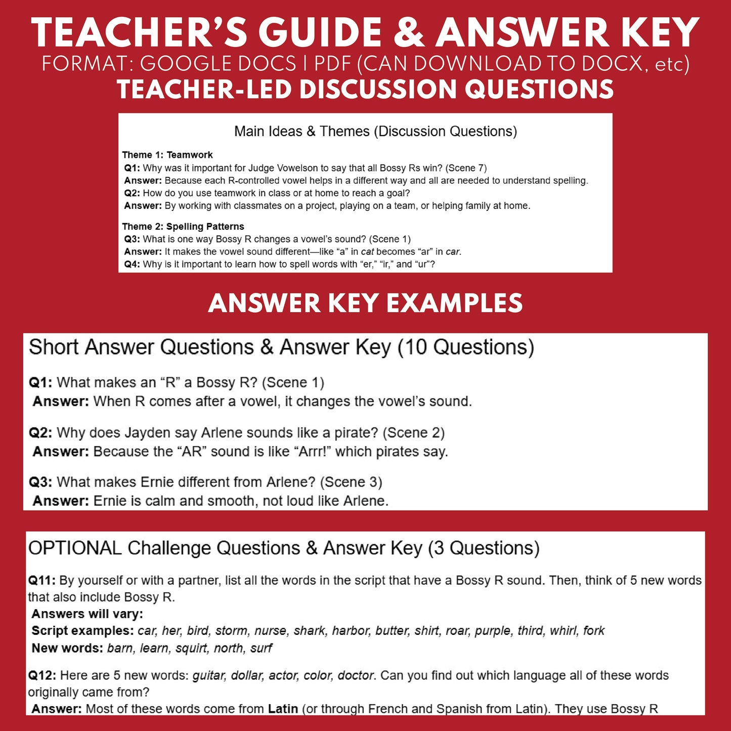 The Battle of the Bossy R | ELA RT Script | Grades 3–5 | R-Controlled Vowels - ["Grades 3-5","Phonics"]