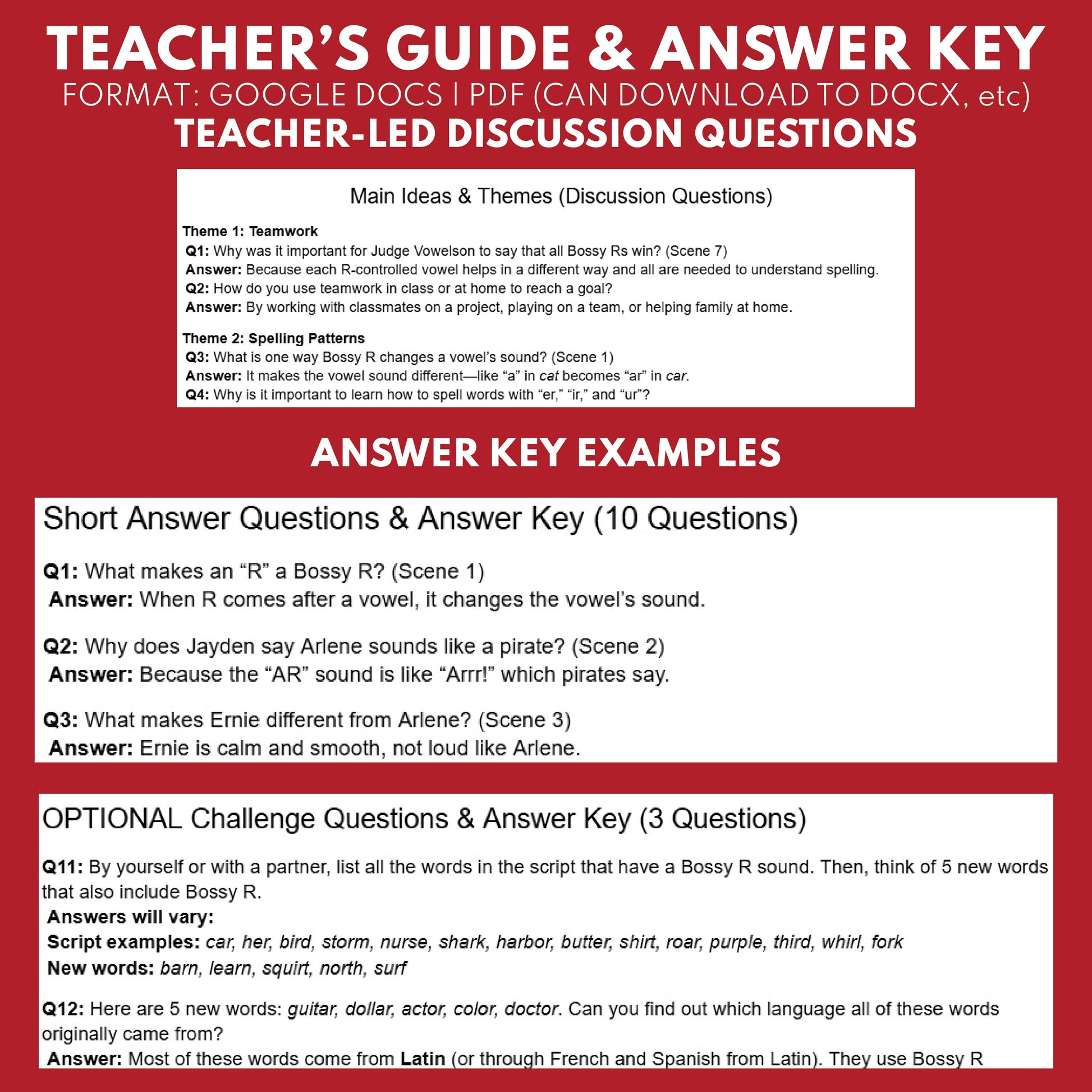 The Battle of the Bossy R | ELA RT Script | Grades 3–5 | R-Controlled Vowels - ["Grades 3-5","Phonics"]
