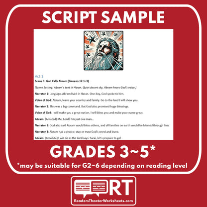 Abraham's Covenant Biblical Reader's Theater Script - ["Biblical Figure","Grades 3-5"]