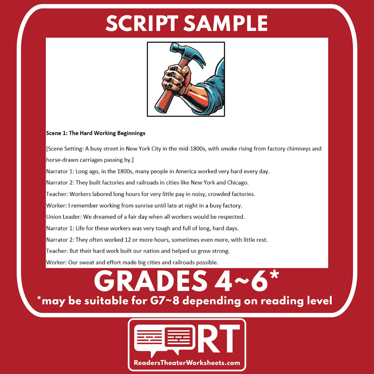 Labor Day Script Labor Day Readers Theater Script | Holiday Origins Series – Reader's ...