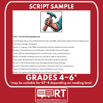 Labor Day Readers Theater Script | Holiday Origins Series - ["Grades 3-5","Grades 6-8","Holiday Origins Series"]
