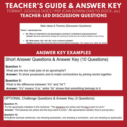 The Apostrophe’s Dilemma | ELA RT Script | Grades 3–5 | Possessives | Plurals - ["Grades 3-5","Phonics"]