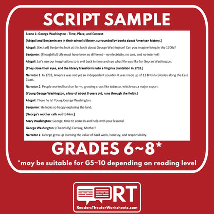 George Washington - President | Historical Figure Readers Theater Script - ["100% FREE","Historical Figures","U.S. President"]
