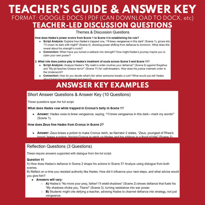 Hades Reader's Theater Script | Chthonic Gods | Greek Mythology - ["100% FREE","Chthonic Gods","Grades 6-8","Grades 9-12","Greek Mythology","Greek Mythology for Google Classroom"]