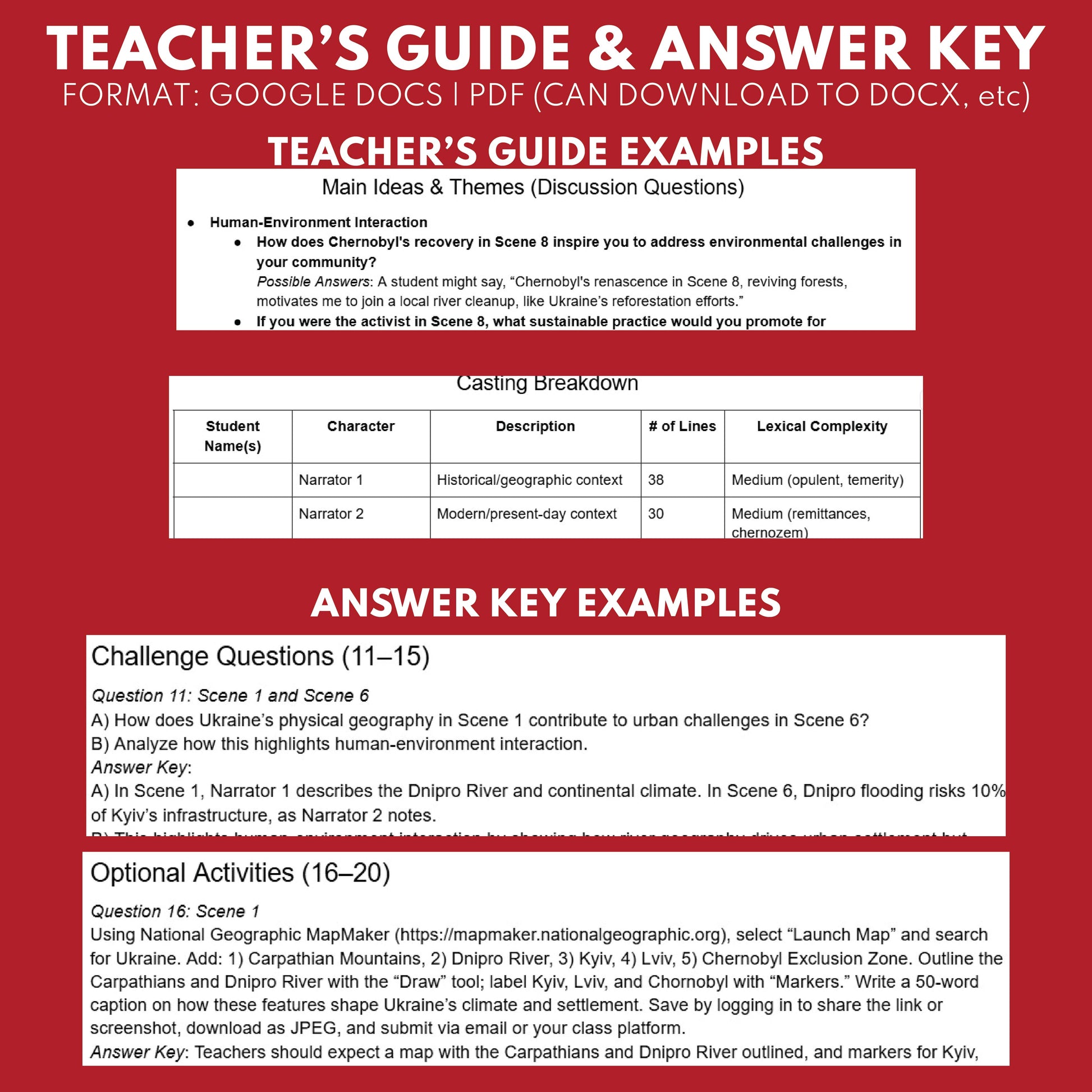 Ukraine Readers Theater Script | Geography & Social Studies Class - ["Geography","Grades 6-8","Grades 9-12","Self-Graded Quiz"]
