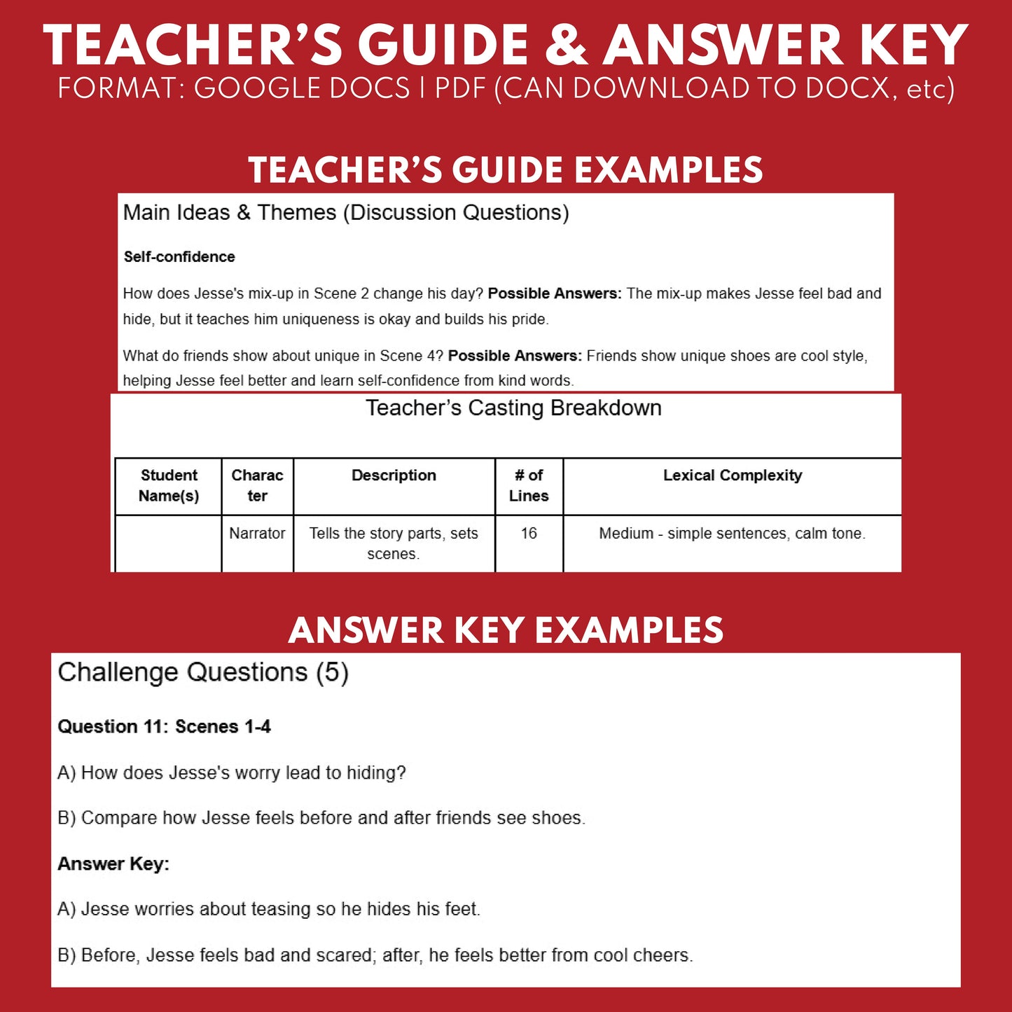 Self‑Confidence Readers Theater Script SEL for Grades 1 to 3