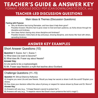 FREE Loch Ness Monster Mythical Creatures | Readers Theater Script for Grades 3 to 5 - ["100% FREE","Grades 3-5","Mythical Creatures"]