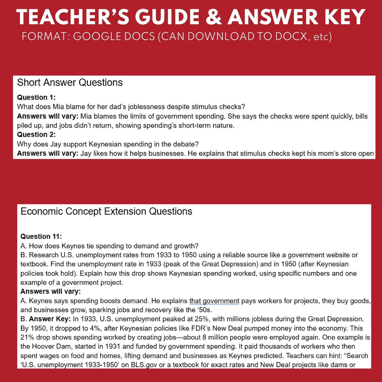 Keynesian vs. Austrian Economics Reader's Theater Script | ECON 101.5 Series - ["Econ 101.5","Economics","Grades 9-12"]