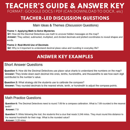 Decimal Detectives Math Readers Theater Script for Grades 4 to 6 - ["Grades 3-5","Grades 6-8","Math"]