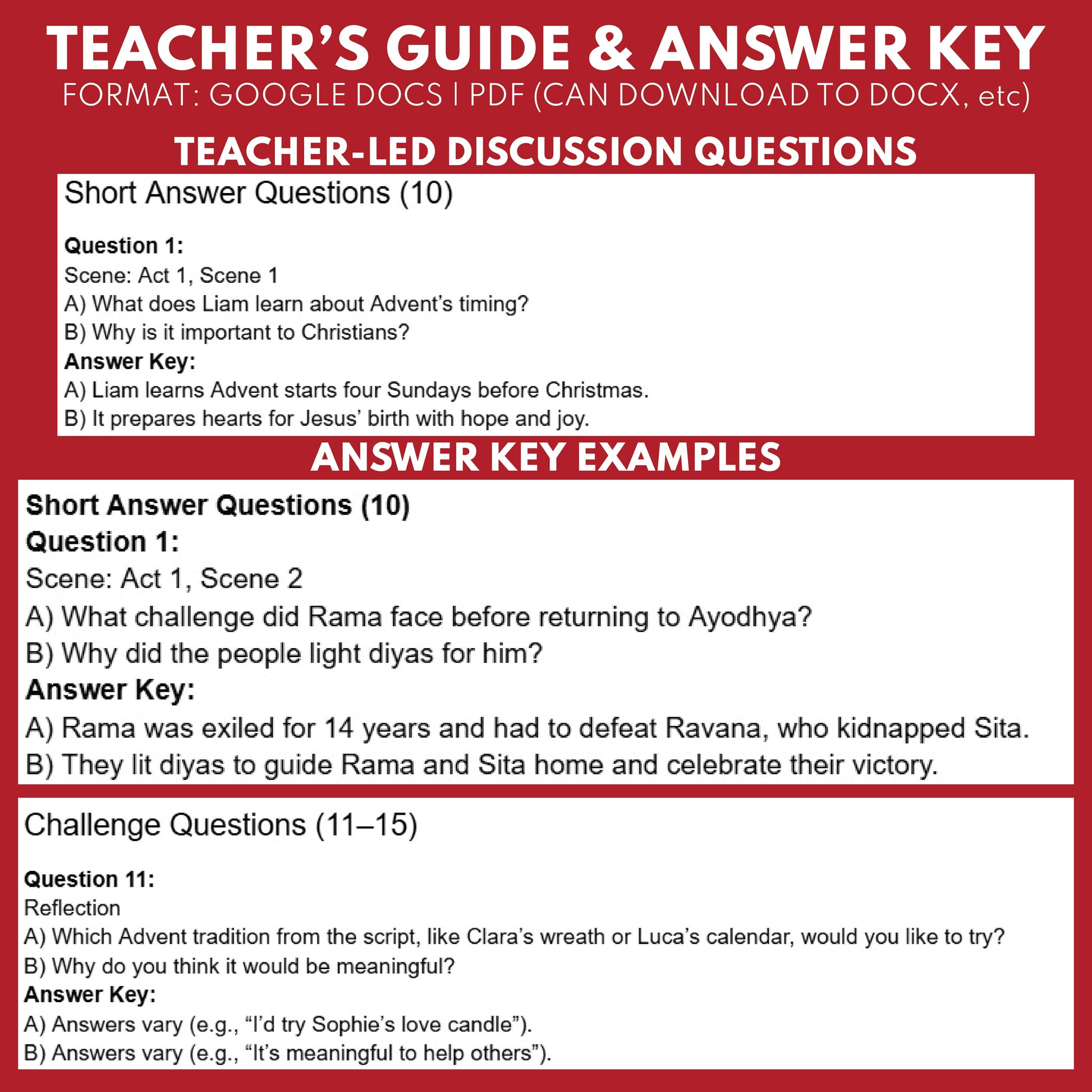 Advent (Christian) | Holiday Readers Theater Script for Grades 3 to 5 - ["Grades 3-5","Small Groups","Winter Holidays"]