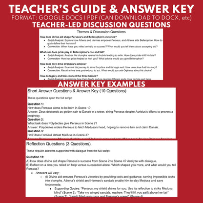 Perseus, Bellerophon & Orpheus Reader's Theater Script | Demigods | Greek Mythology - ["Grades 6-8","Grades 9-12","Greek Demigods","Greek Mythology","Greek Mythology for Google Classroom"]