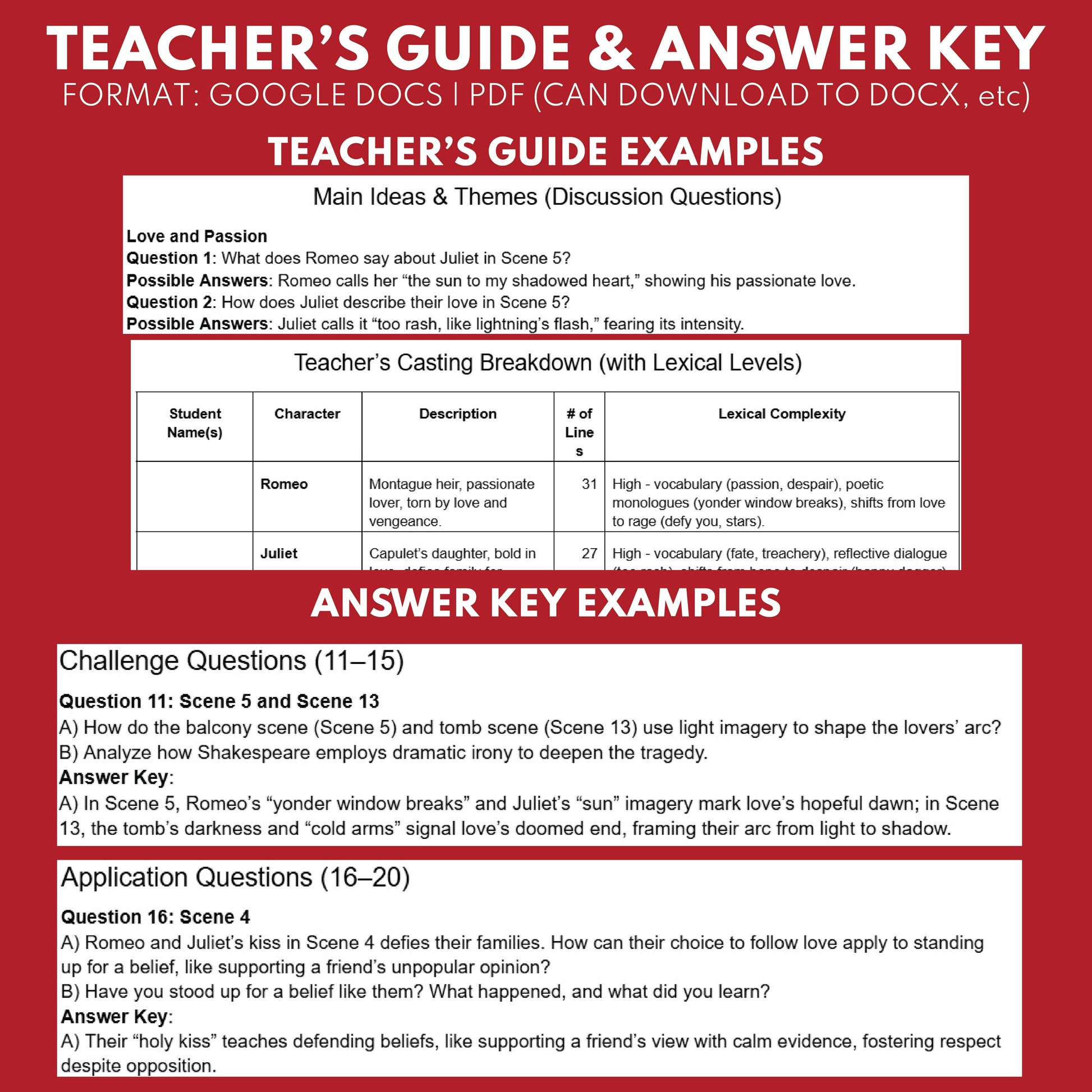 Free Romeo and Juliet Readers Theater Script | Classical Dramas | Shakespeare - ["100% FREE","Classical Drama Series","Grades 6-8","Grades 9-12","Self-Graded Quiz"]