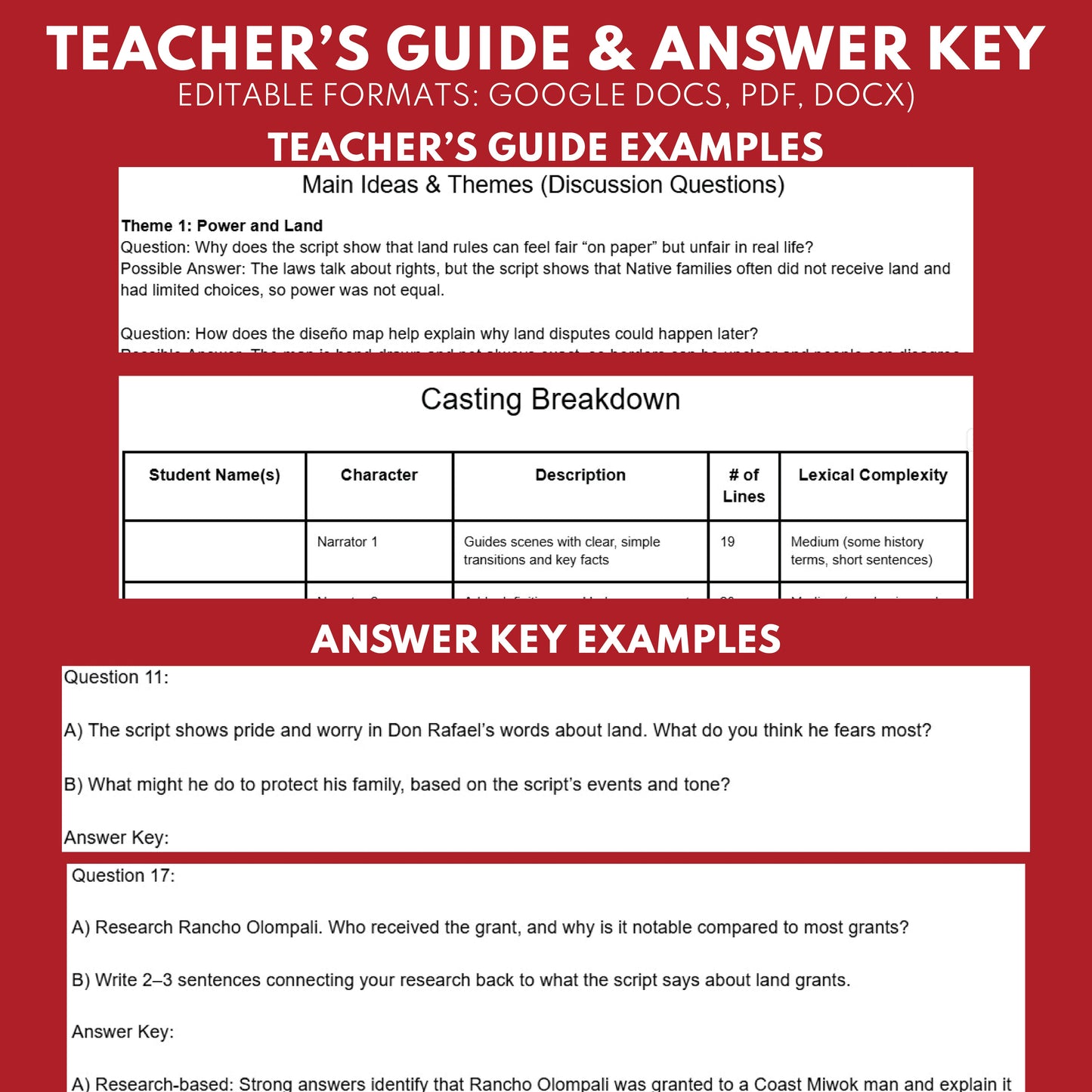 California State History | Rancho Life Under Mexican Rule Readers Theater Script | Grades 3-5
