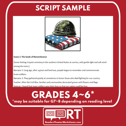 Memorial Day Readers Theater Script | Holiday Origins Series - ["Grades 3-5","Grades 6-8","Holiday Origins Series"]