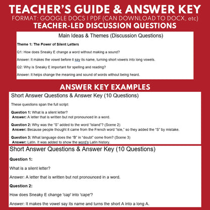 The Tale of Sneaky E | ELA RT Script | Grades 3–5 | Long Vowel Sounds - ["Grades 3-5","Phonics"]