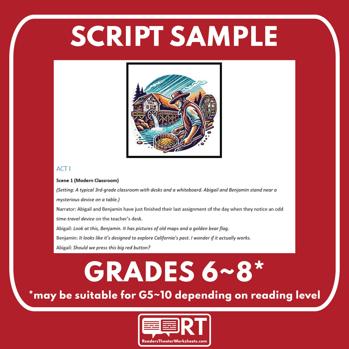 Cal State Script California History Readers Theater Script for Grade 3 | Free Printable ...