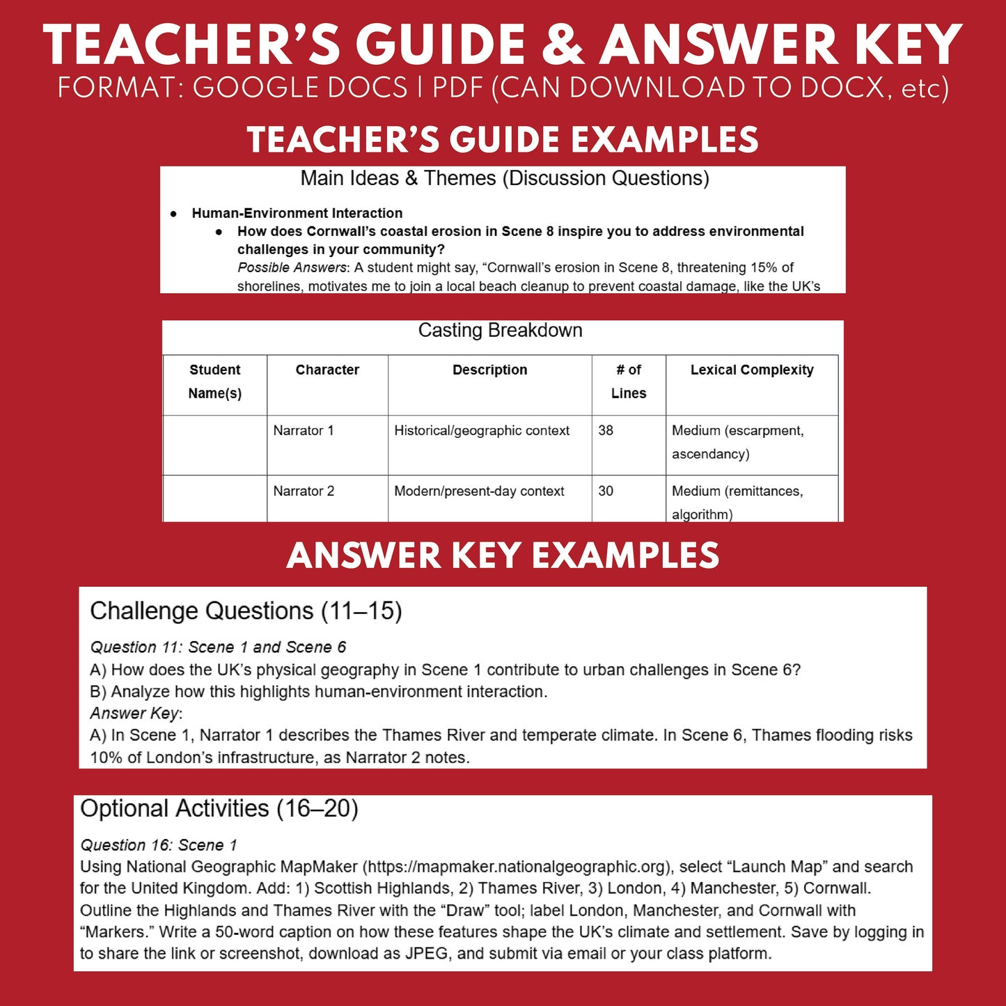 United Kingdom Readers Theater Script | Geography & Social Studies Class - ["Geography","Grades 6-8","Grades 9-12","Self-Graded Quiz"]