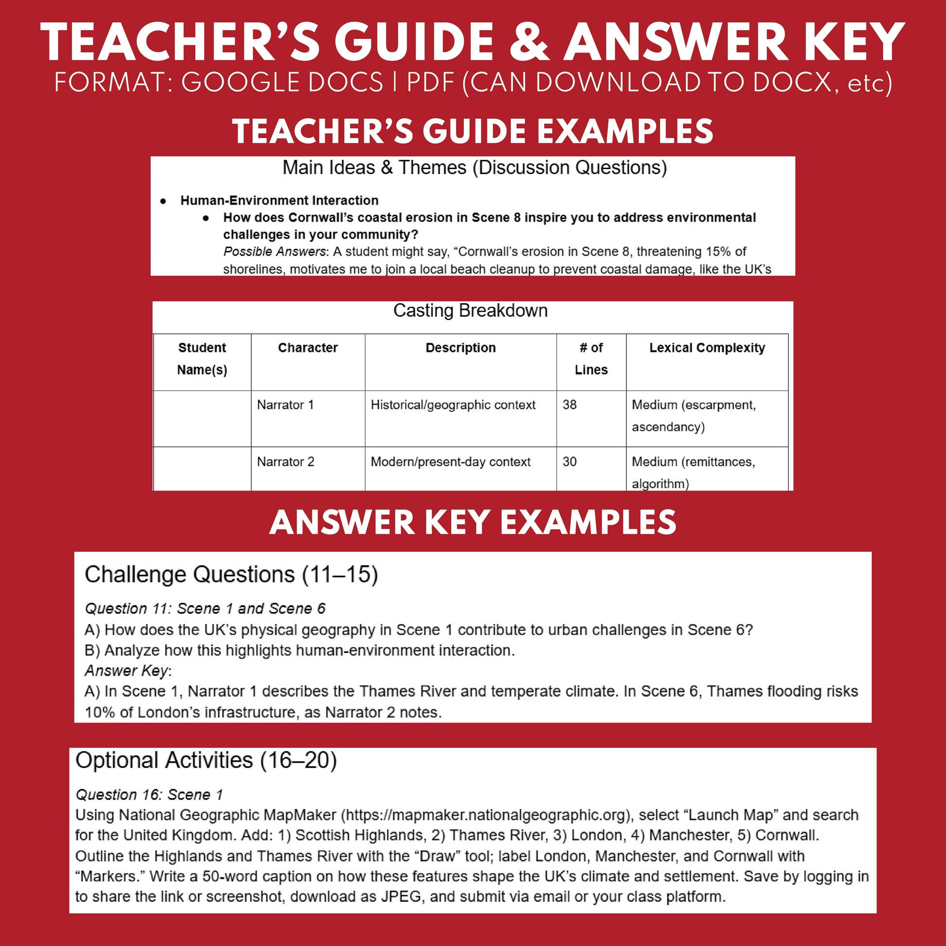 United Kingdom Readers Theater Script | Geography & Social Studies Class - ["Geography","Grades 6-8","Grades 9-12","Self-Graded Quiz"]