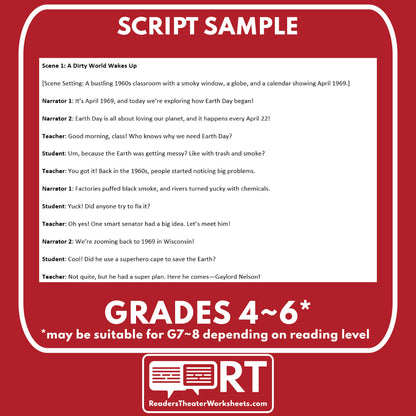 Earth Day Readers Theater Script | Holiday Origins Series - ["100% FREE","Grades 3-5","Grades 6-8","Holiday Origins Series"]