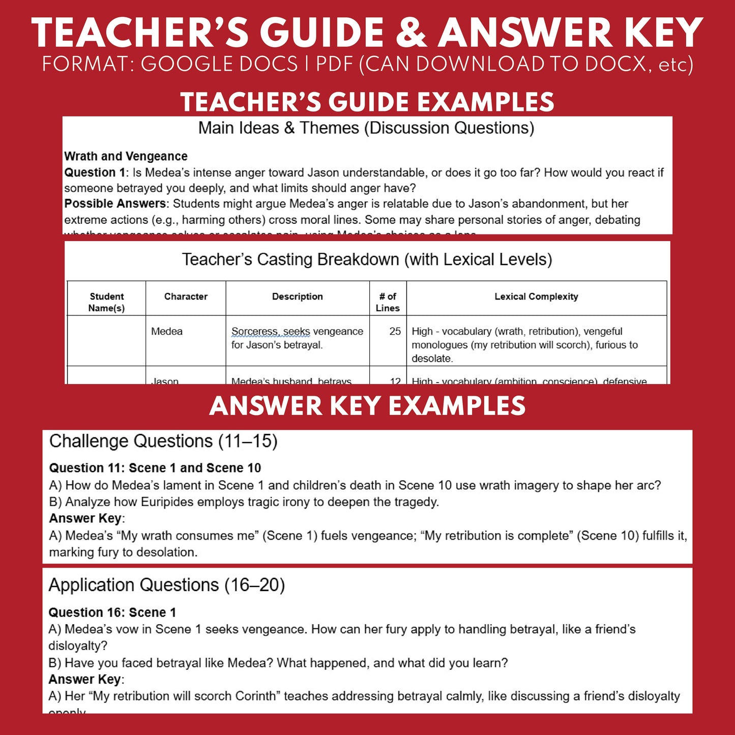 Medea's Fury Readers Theater Script | Classical Dramas | Euripides - ["Classical Drama Series","Grades 6-8","Grades 9-12","Self-Graded Quiz"]