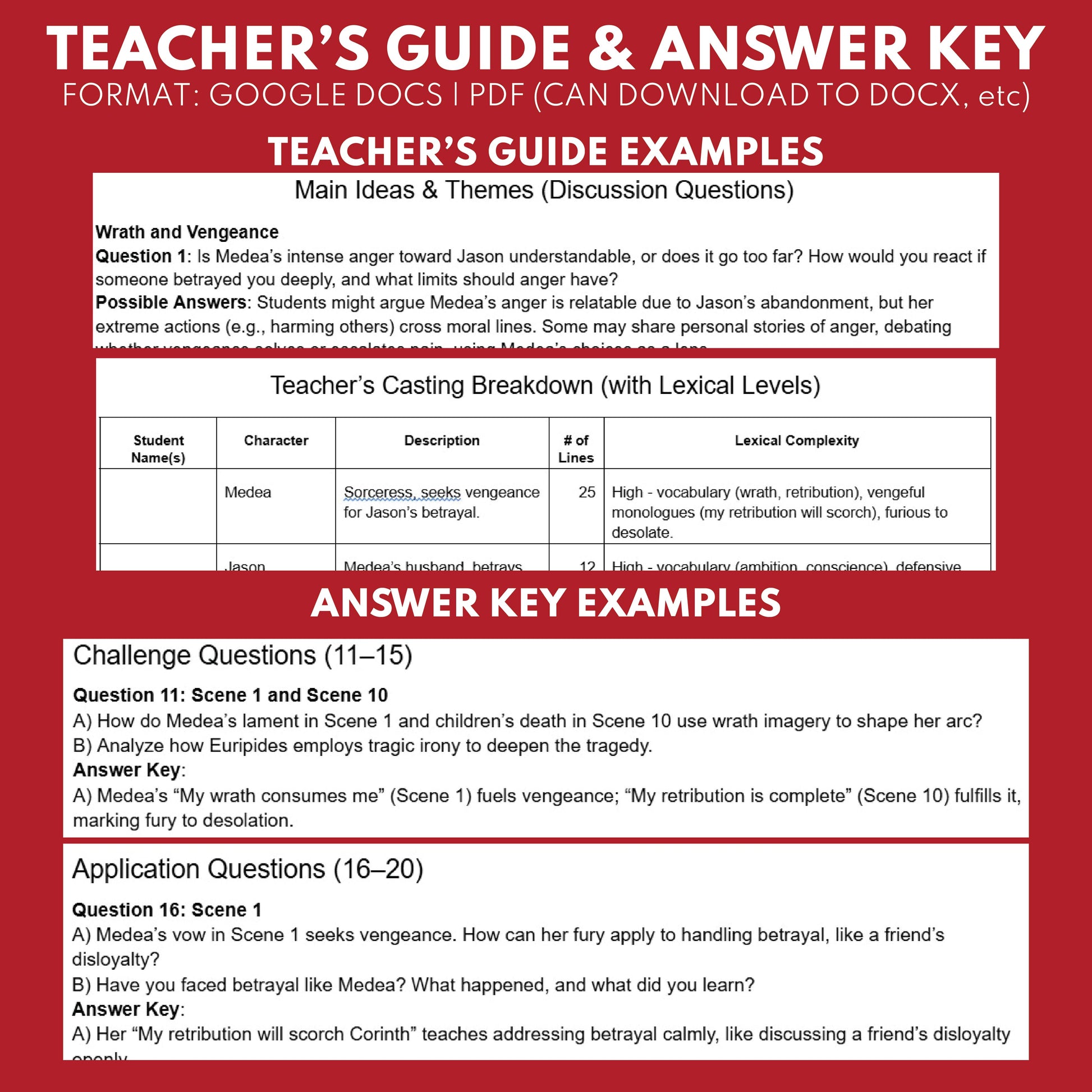 Medea's Fury Readers Theater Script | Classical Dramas | Euripides - ["Classical Drama Series","Grades 6-8","Grades 9-12","Self-Graded Quiz"]