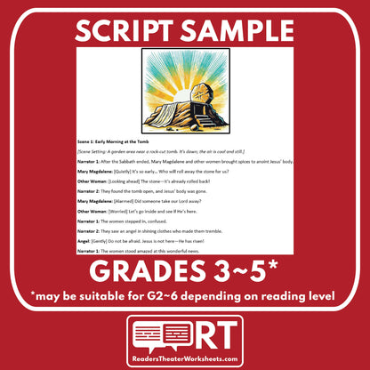 The Resurrection Biblical Reader's Theater Script - ["Biblical Story","Grades 3-5"]