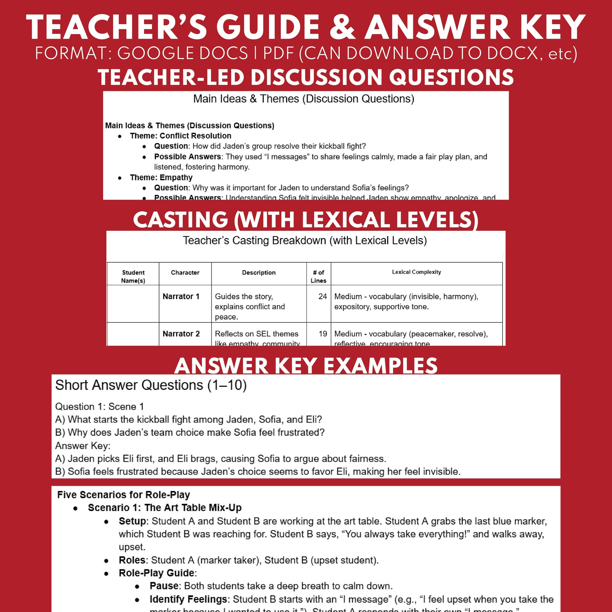 Conflict Resolution SEL Readers Theater Script for Grades 3-5 | "Peacemaker" - ["Grades 3-5","Social Emotional Learning"]