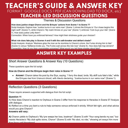 Charon & The Erinyes Reader's Theater Script | Chthonic Gods | Greek Mythology - ["Chthonic Gods","Grades 6-8","Grades 9-12","Greek Mythology","Greek Mythology for Google Classroom"]