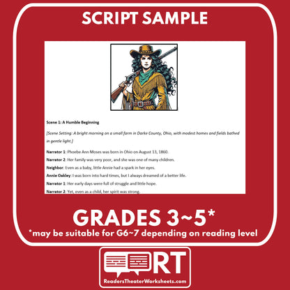 Annie Oakley Readers Theater Script | American Tall Tales - ["100% FREE","American Tall Tale","Grades 3-5"]