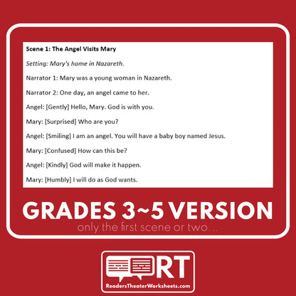 The Birth of Jesus | Bible Story Reader's Theater Script - ["100% FREE","Differentiated","Grades 3-5","Grades 6-8"]