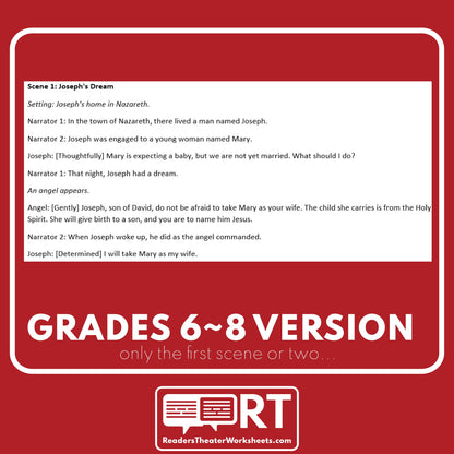 The Birth of Jesus | Bible Story Reader's Theater Script - ["100% FREE","Differentiated","Grades 3-5","Grades 6-8"]