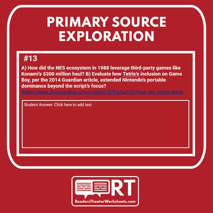 Nintendo Intro to Business Case Study | Reader’s Theater Format | Econ 101 - ["Business Case Study","Entrepreneurship","Grades 9-12"]