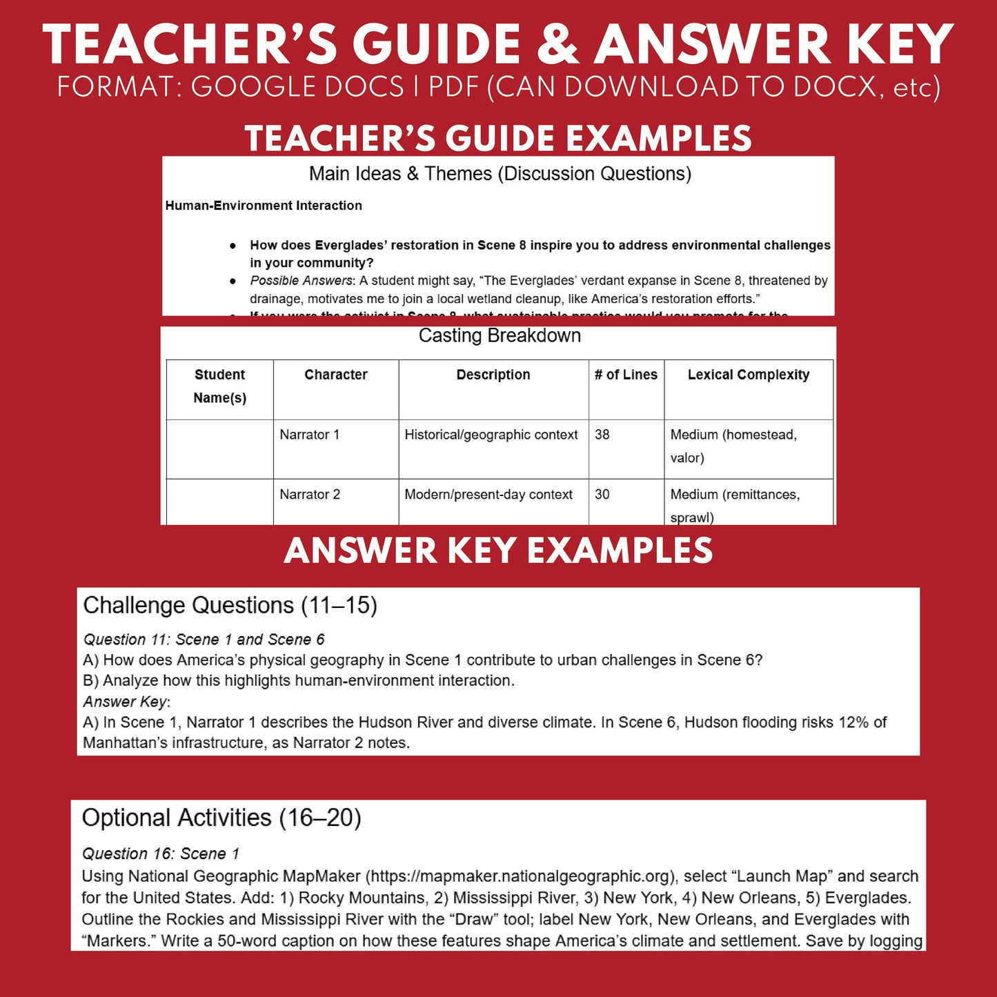 United States Readers Theater Script | Geography & Social Studies Class - ["Geography","Grades 6-8","Grades 9-12","Self-Graded Quiz"]