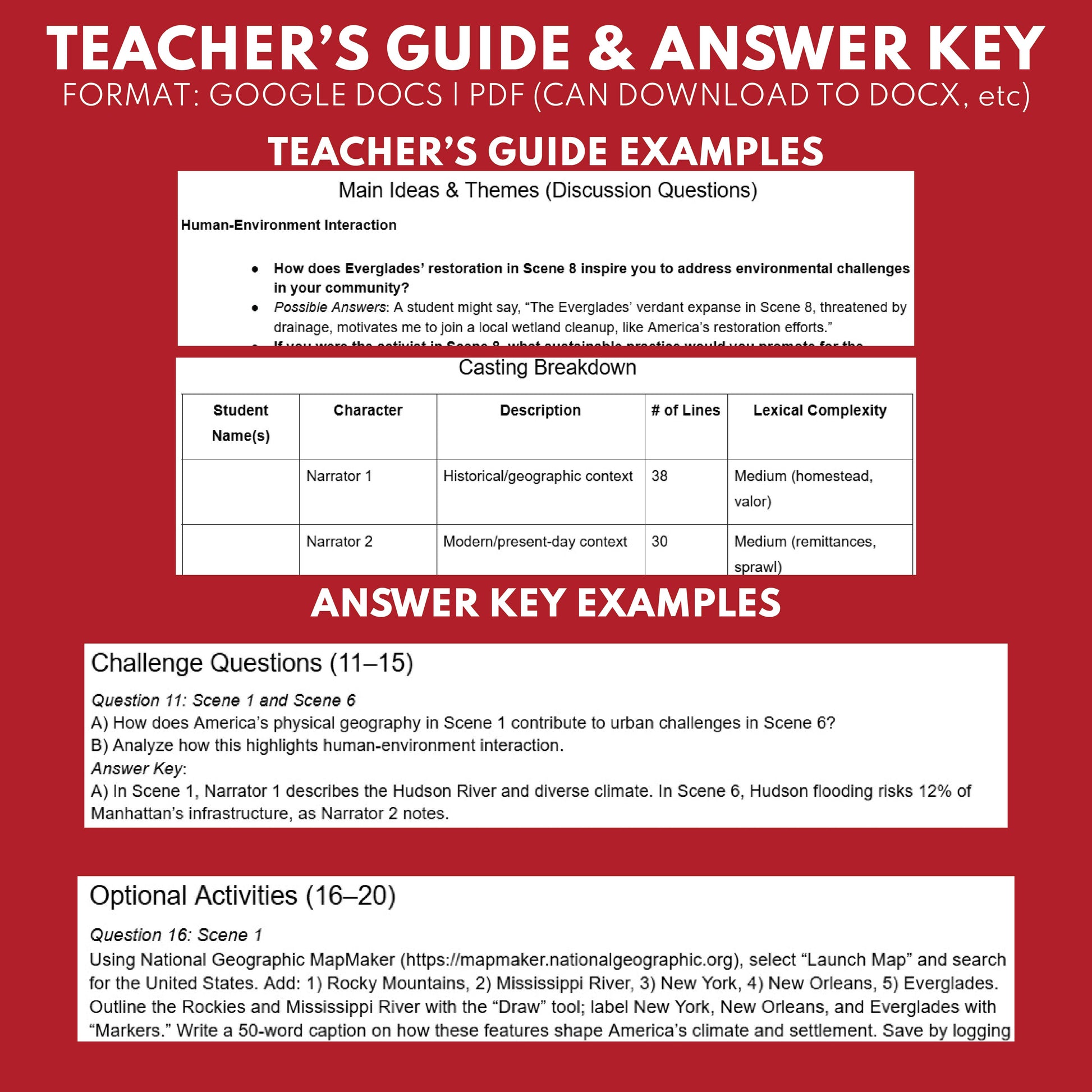 United States Readers Theater Script | Geography & Social Studies Class - ["Geography","Grades 6-8","Grades 9-12","Self-Graded Quiz"]