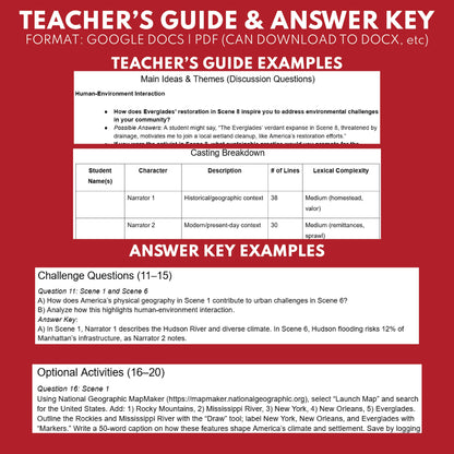 United States Readers Theater Script | Geography & Social Studies Class - ["Geography","Grades 6-8","Grades 9-12","Self-Graded Quiz"]