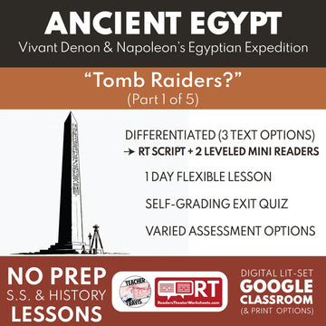 Vivant Denon and Napoleon’s Egyptian Expedition Mini Reader + Reader’s Theater | Ancient Egypt Part 1
