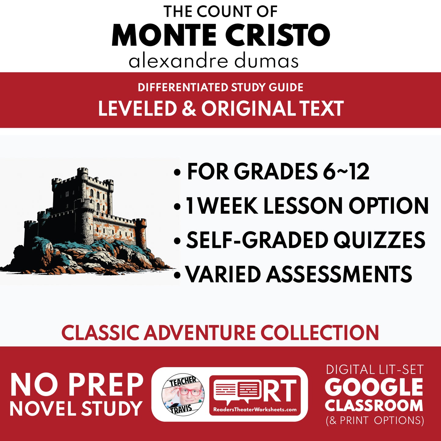 The Count of Monte Cristo Study Guide study guide cover