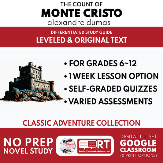The Count of Monte Cristo Study Guide study guide cover