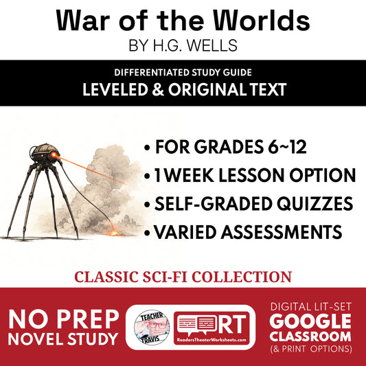 The War of the Worlds Study Guide study guide cover