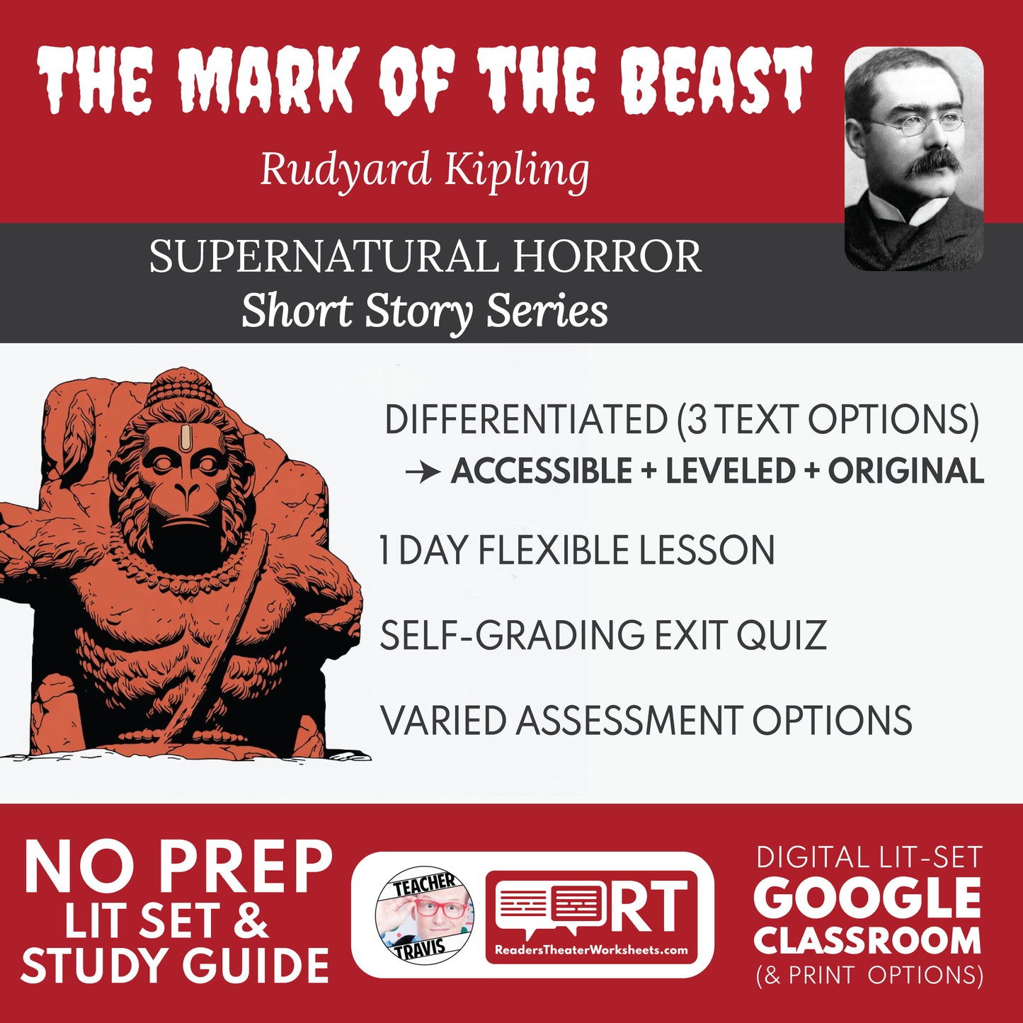 The Mark of the Beast Differentiated Short Story Study Guide & Analysis | Rudyard Kipling cover image