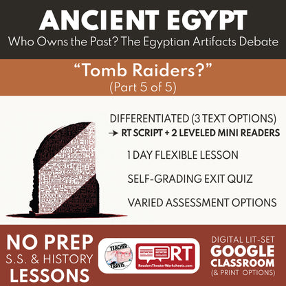 Who Owns the Past? Egyptian Artifacts Debate Mini Reader + Reader’s Theater mini reader cover