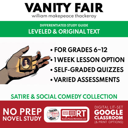 Vanity Fair Study Guide study guide cover