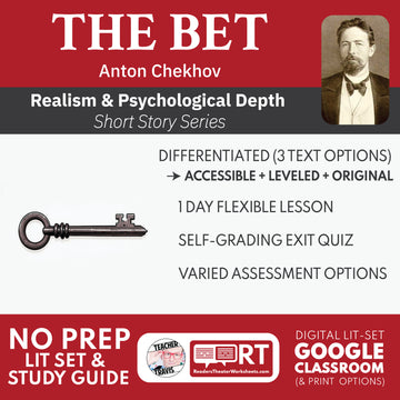 The Bet Differentiated Short Story Study Guide & Analysis | Anton Chekhov