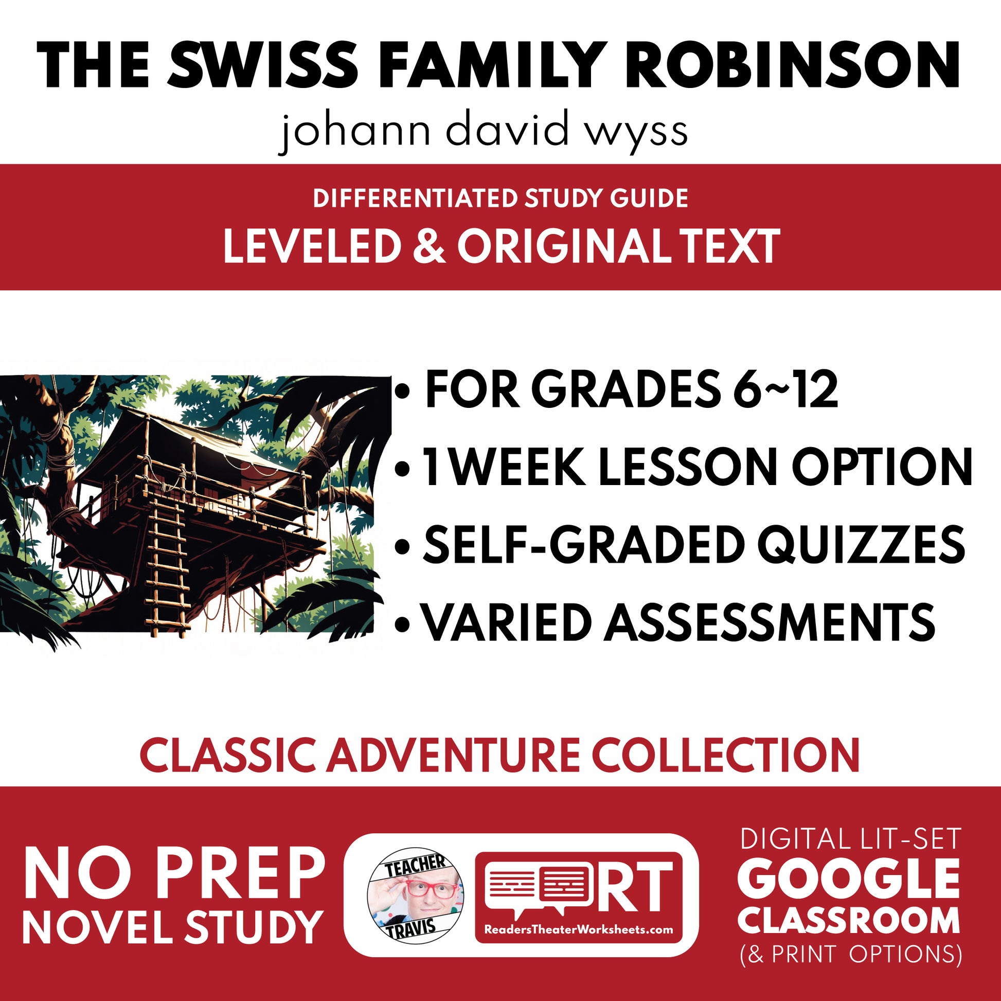 The Swiss Family Robinson Study Guide study guide cover