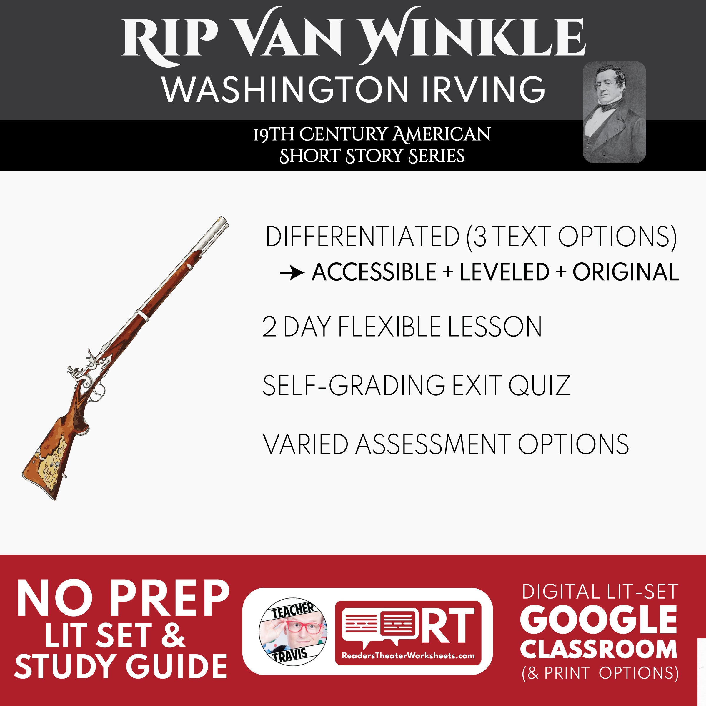 Rip Van Winkle Differentiated Study Guide | Washington Irving | Grades ...
