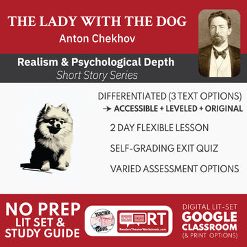 The Lady with the Dog Differentiated Short Story Study Guide & Analysis | Anton Chekhov