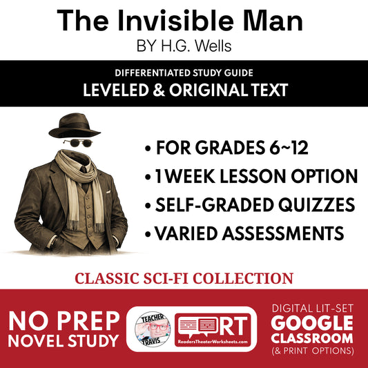 The Invisible Man Study Guide study guide cover