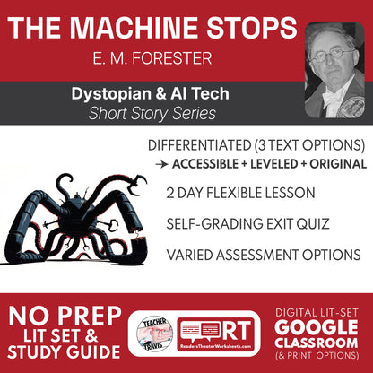 The Machine Stops Differentiated Short Story Study Guide & Analysis | E. M. Forster