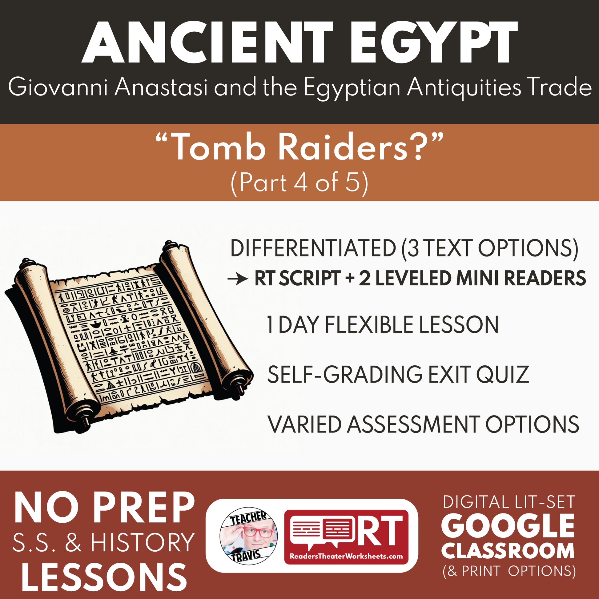 Giovanni Anastasi and the Egyptian Antiquities Trade Mini Reader + Reader’s Theater mini reader cover
